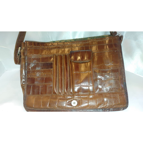 Sorpresa! Crocodile Embossed Messenger Bag - Picture 6 of 9